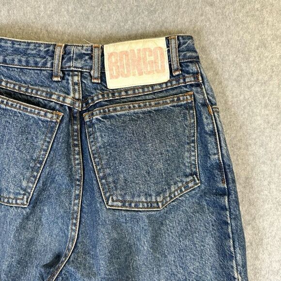 Bongo Women’s Size 7 Mom Jeans Blue Dark Wash Denim High Waist 90s Style Stretch - Picture 9 of 10